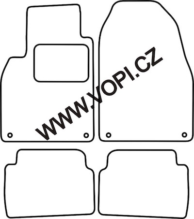 Autokoberce Saab 9-3 092002 - Autofit (4008)